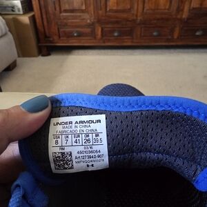 Under Armour Blue Athletic Shoes